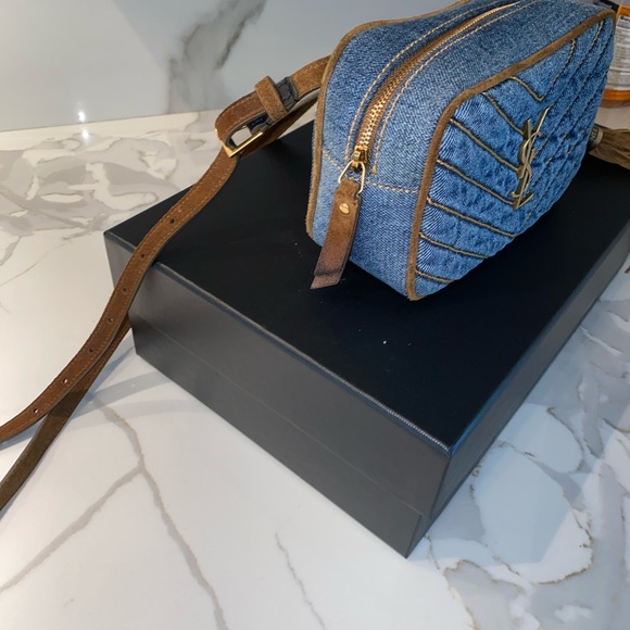 *SOLD*YSL SAINT LAURENT LOU BELTBAG/CROSSBODYDENIM - Picture 4 of 10